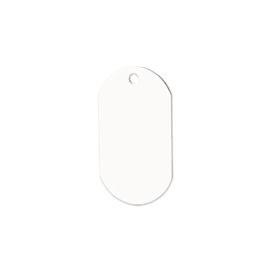 1.15" x 2" Double Sided Sublimation Aluminum ID Tag - Parkerbuilt HQ