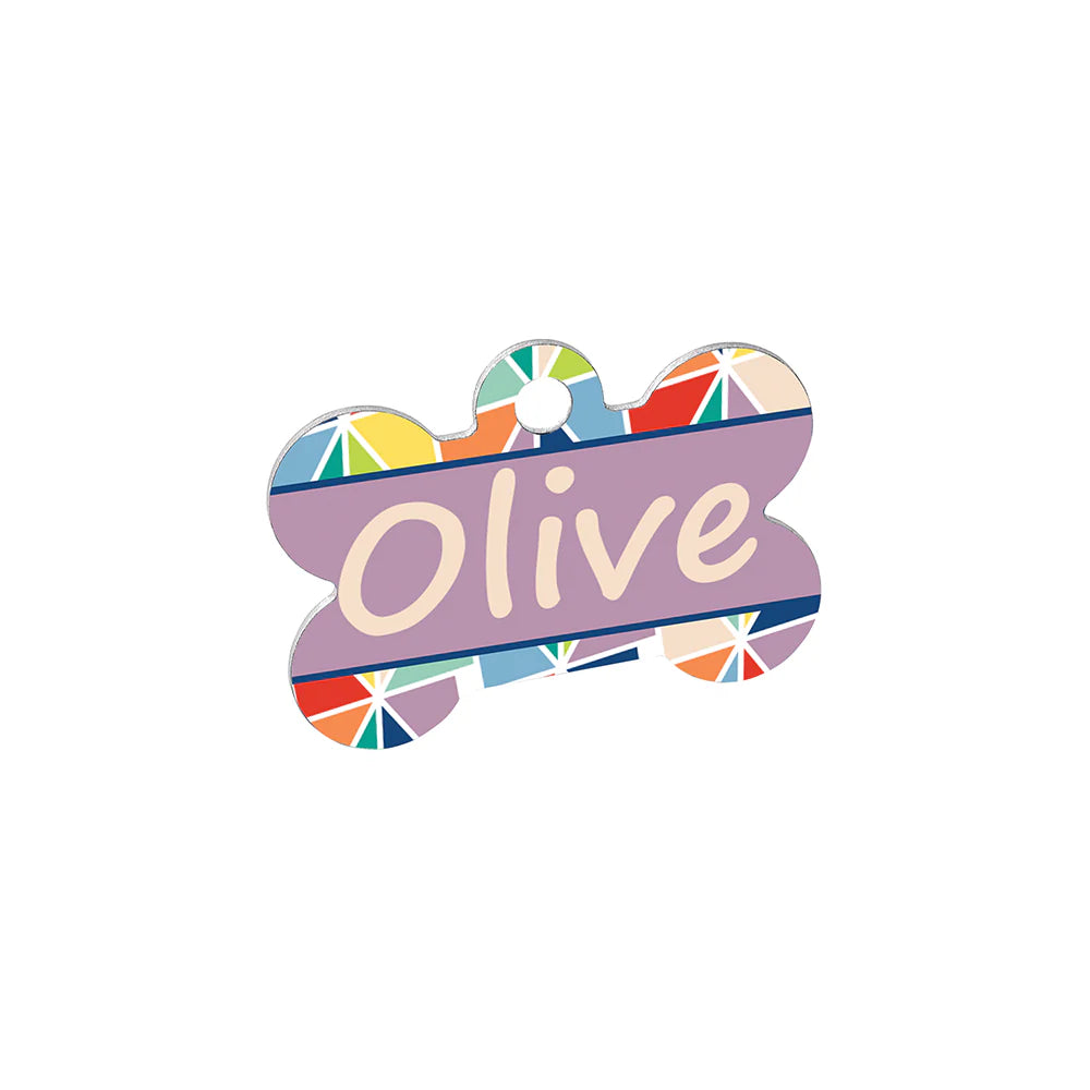 1.5" x 1" Dog Bone Sublimation Aluminum Pet Tag - Parkerbuilt HQ