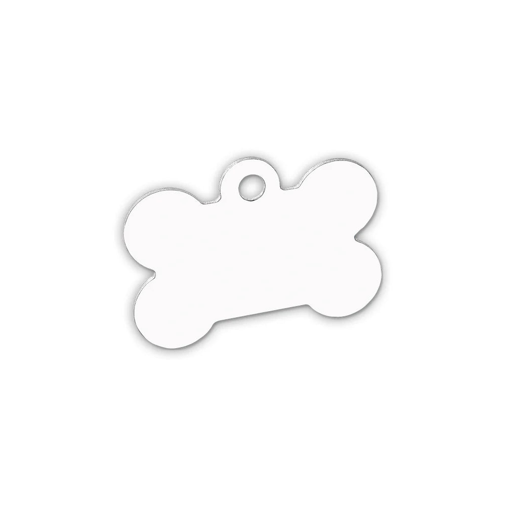 1.5" x 1" Dog Bone Sublimation Aluminum Pet Tag - Parkerbuilt HQ