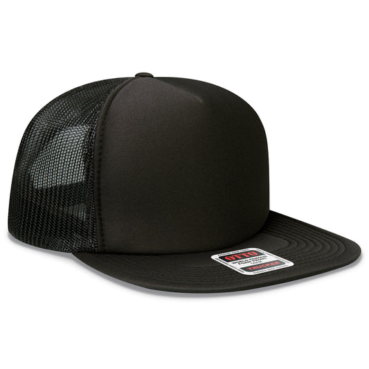 OTTO CAP® OTTO SNAP 5 Panel High Crown Mesh Back Trucker Snapback Hat - Parkerbuilt HQ