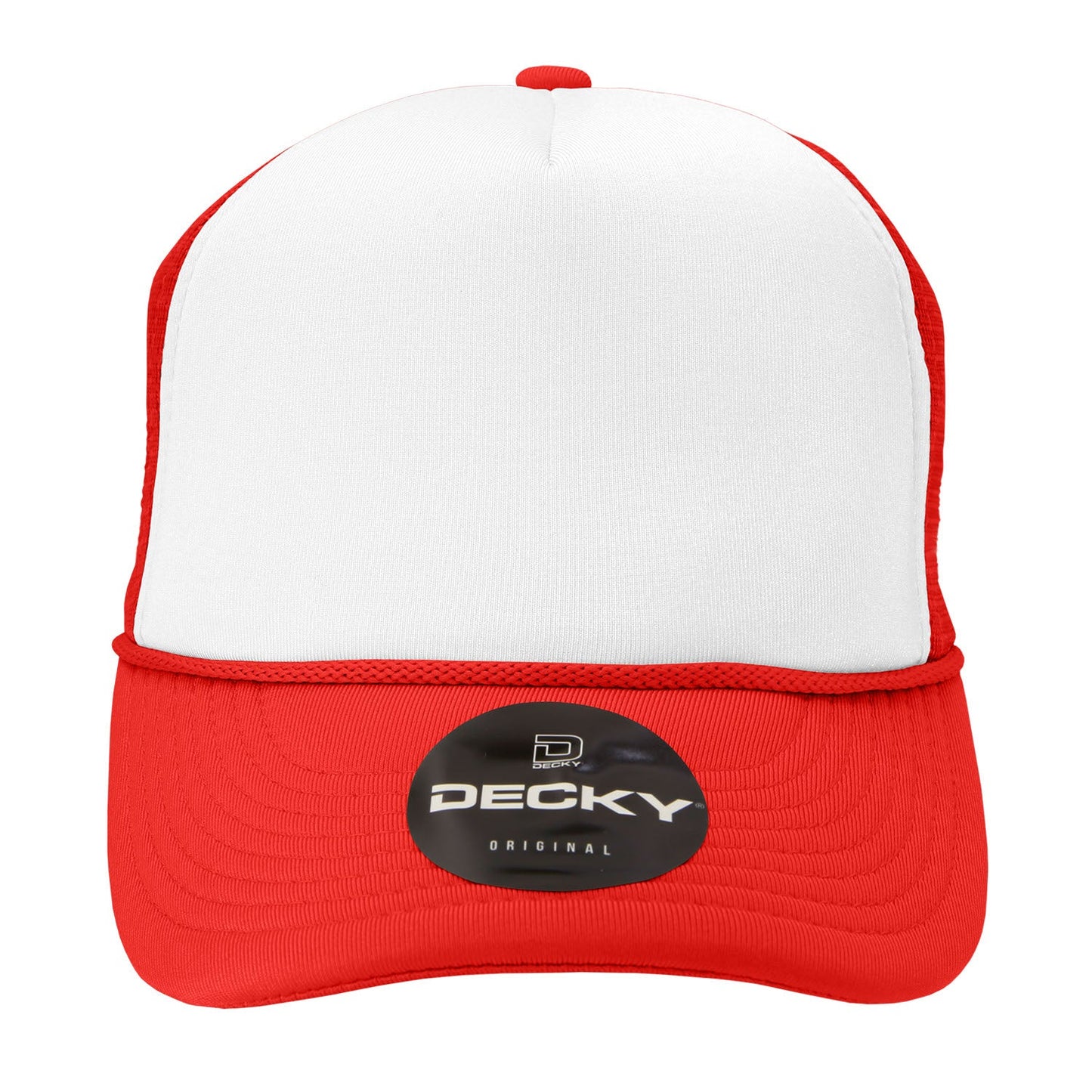 Decky 5 Panel Mid Profile Structured Two Tone Foam Trucker