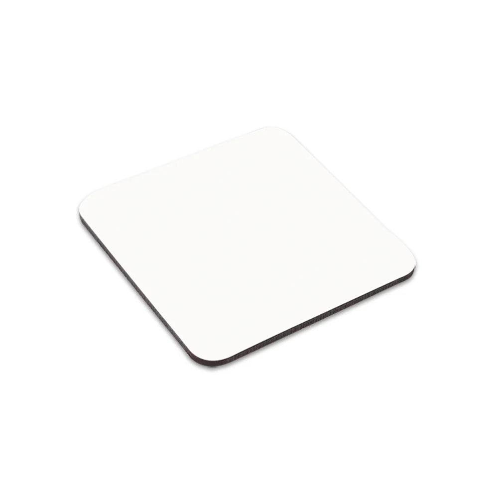 3.75" Square Sublimation Hardboard Coaster with Cork Back - Parkerbuilt HQ