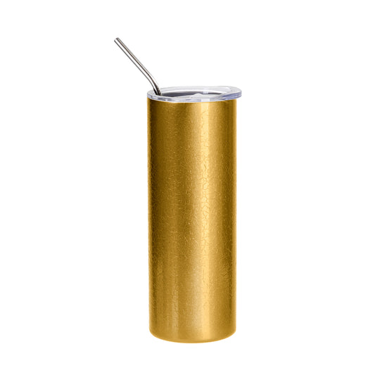 Crackle Finish Stainless Steel Skinny Tumbler 20 oz - Parkerbuilt HQ