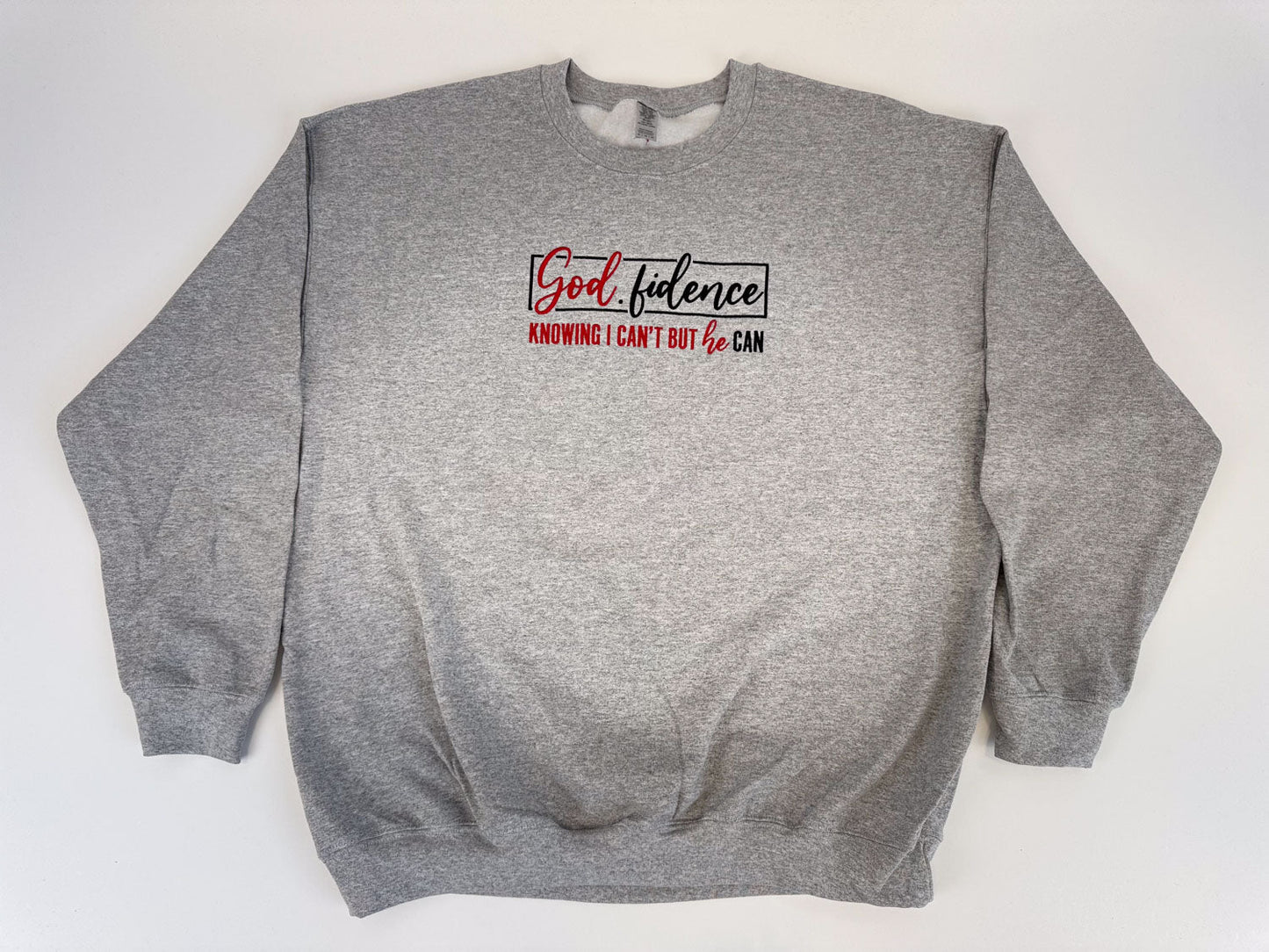 God.fidence Embroidered Sweatshirt - GOdCREATEd