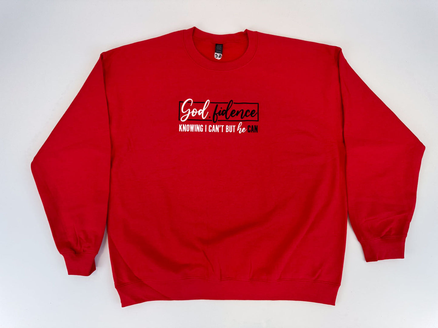 God.fidence Embroidered Sweatshirt - GOdCREATEd