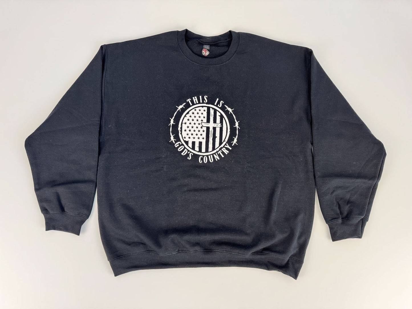 This Is God's Country Embroidered Sweatshirt - GOdCREATEd