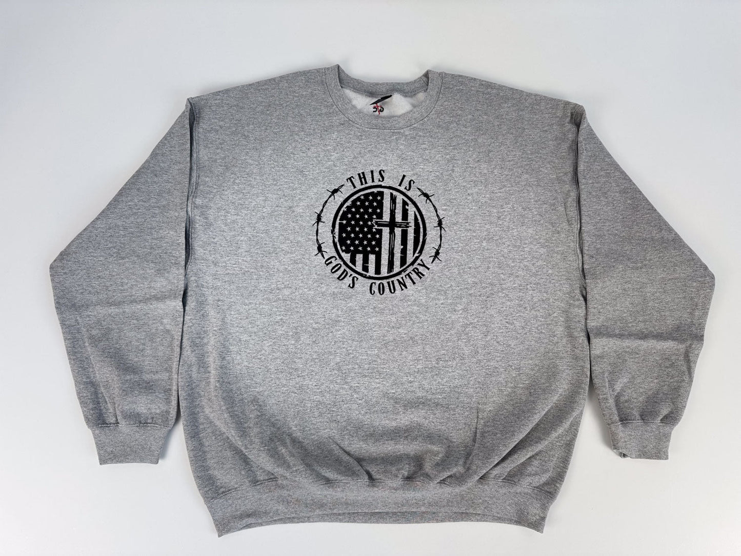 This Is God's Country Embroidered Sweatshirt - GOdCREATEd
