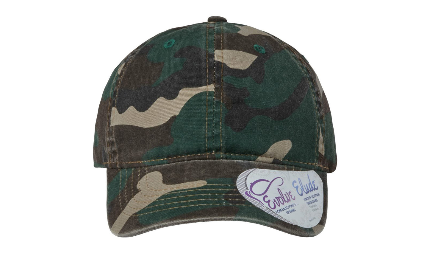 Hattie Women's Garment-Washed Fashion Print Cap