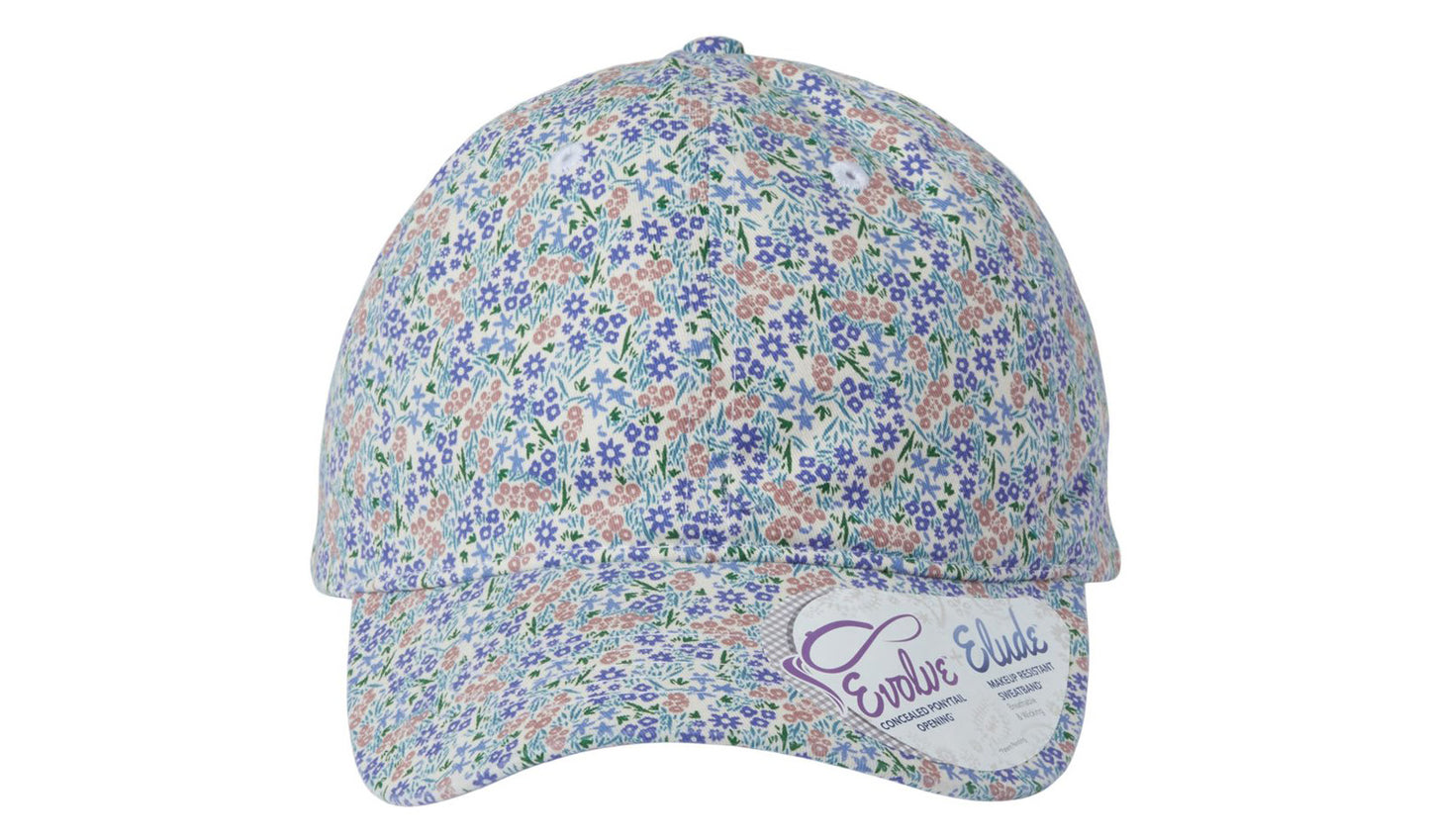 Hattie Women's Garment-Washed Fashion Print Cap