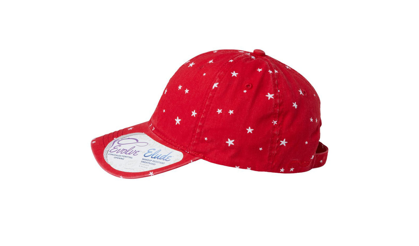 Hattie Women's Garment-Washed Fashion Print Cap