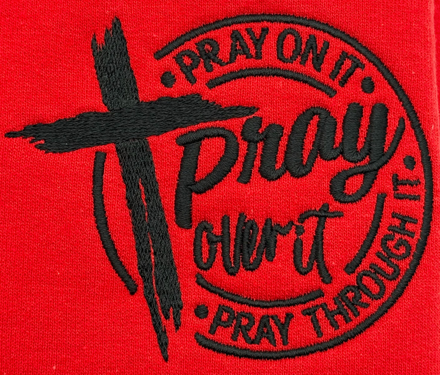 Pray Over It Embroidered Sweatshirt - GOdCREATEd