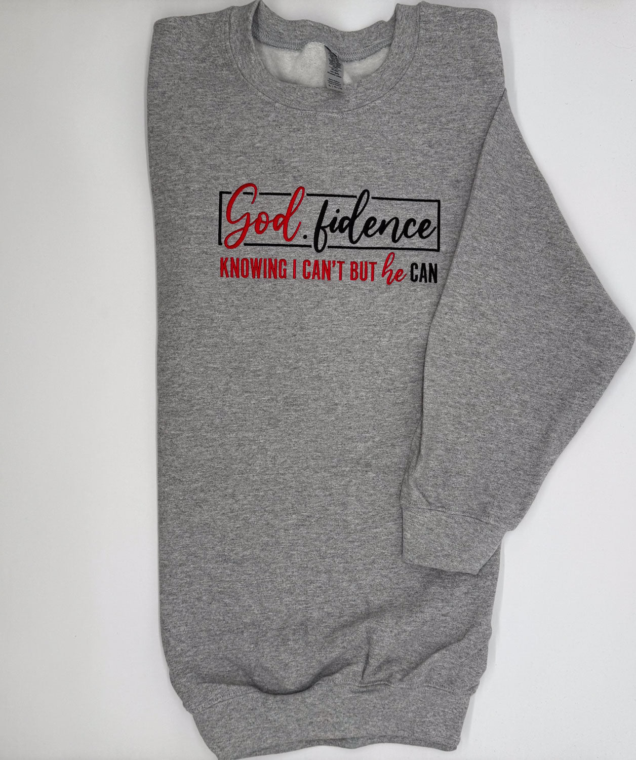 God.fidence Embroidered Sweatshirt - GOdCREATEd