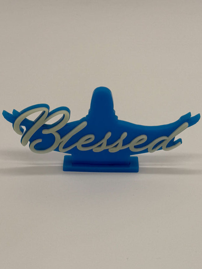 "Blessed" 3" X 5" Acrylic Desk Ornament - GOdCREATEd
