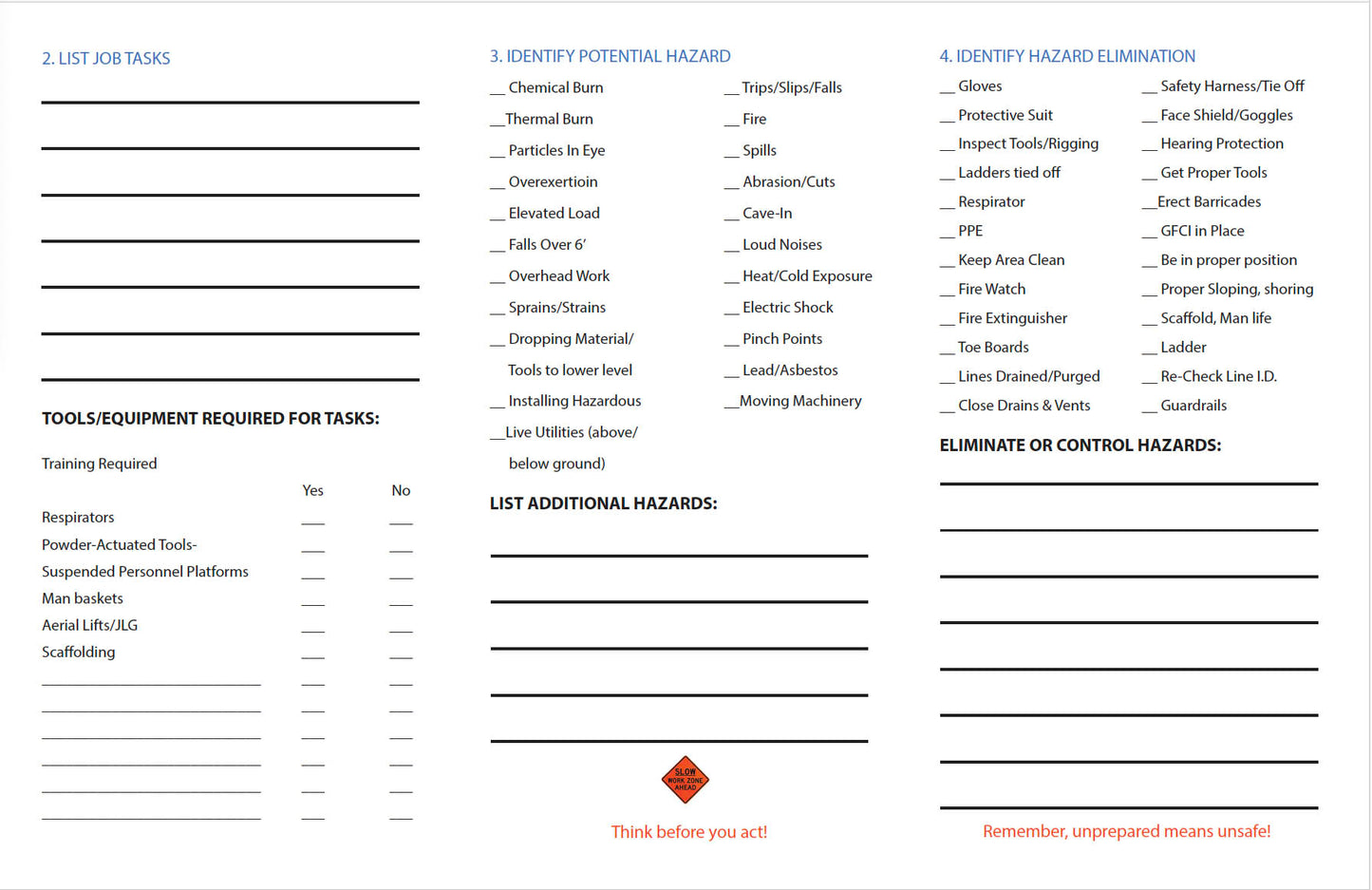 PTP Trifold Cards - English - Parkerbuilt HQ