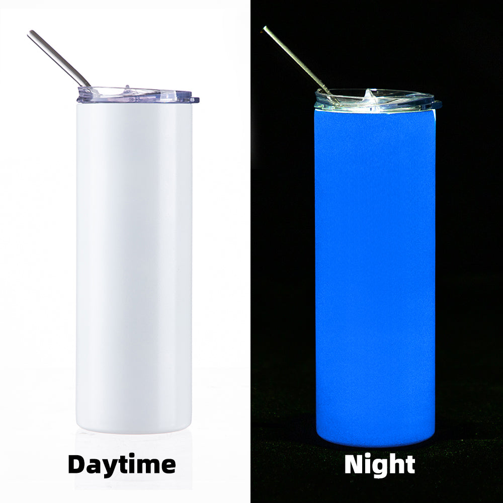 Luminous Skinny Tumbler w Straw 20 oz - Parkerbuilt HQ