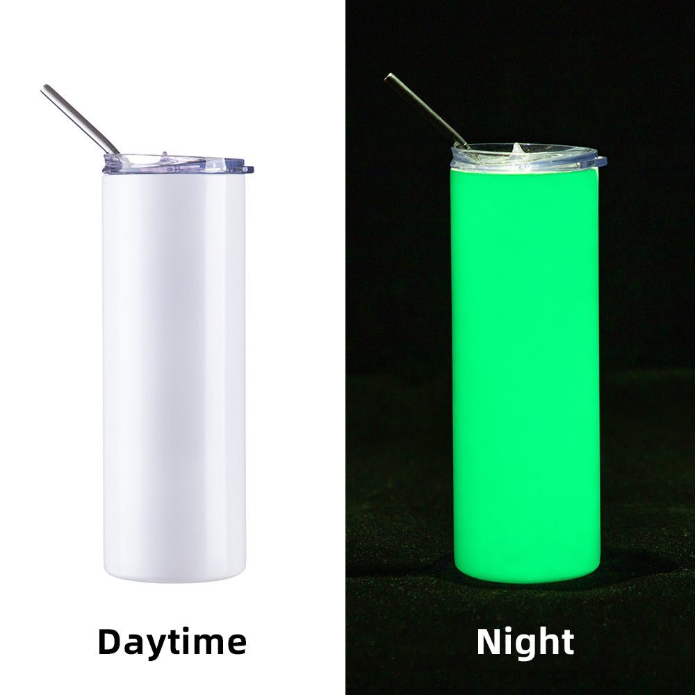 Luminous Skinny Tumbler w Straw 20 oz - Parkerbuilt HQ