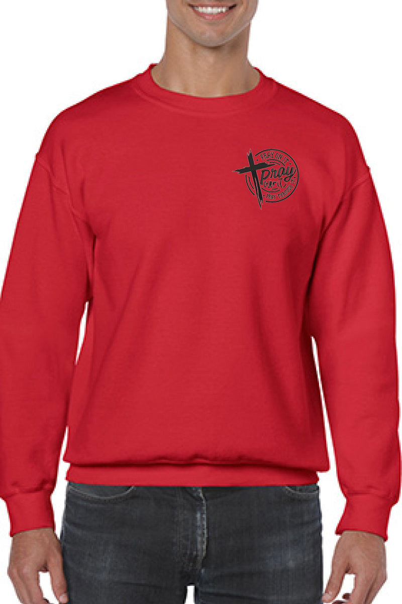 Pray Over It Embroidered Sweatshirt - GOdCREATEd
