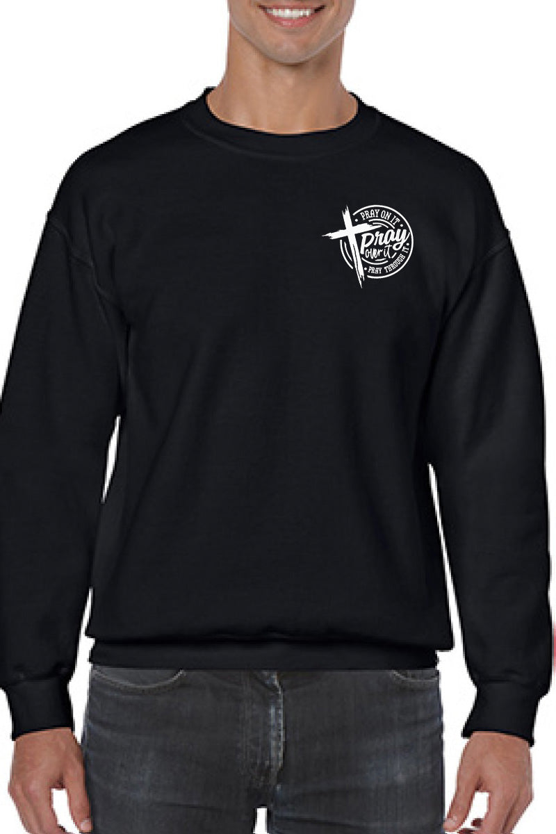Pray Over It Embroidered Sweatshirt - GOdCREATEd