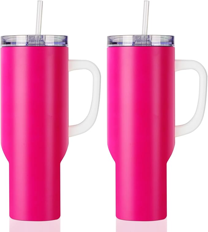 Sublimation Tumblers with Removable Handle and Straw Lid - 40 oz - Parkerbuilt HQ
