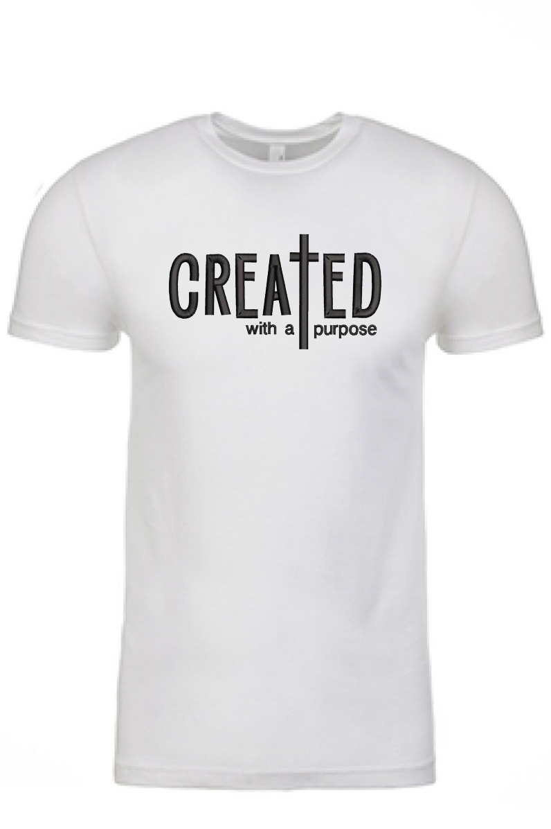 "Created with a Purpose" Printed Tshirt - GOdCREATEd