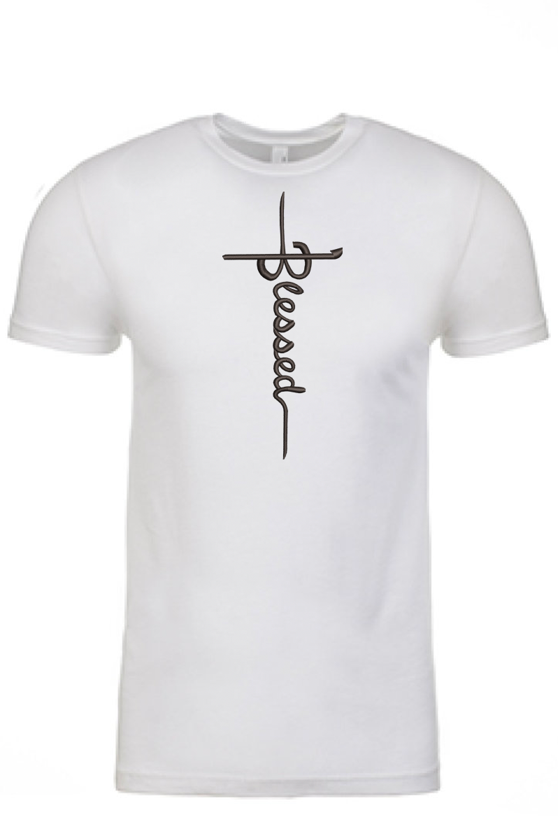 "Blessed" Printed Tshirt - GOdCREATEd