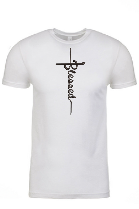 "Blessed" Printed Tshirt - GOdCREATEd