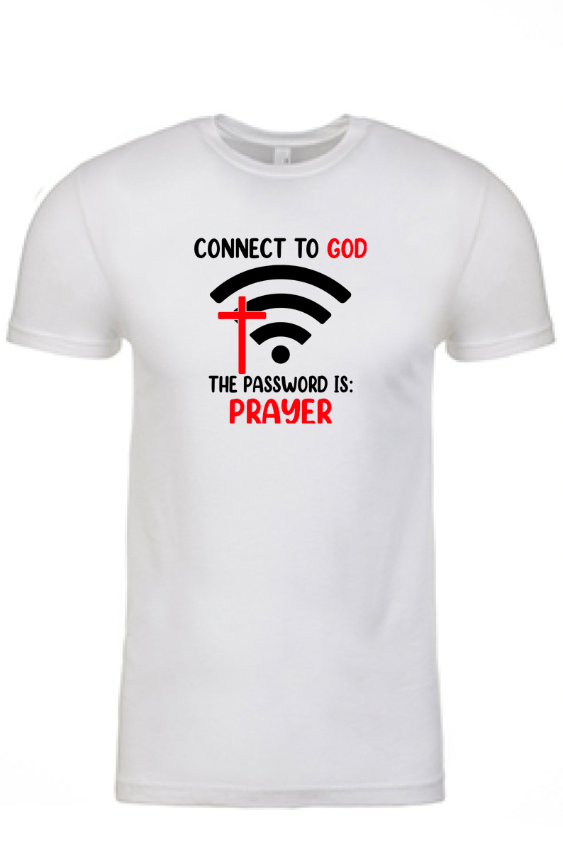 Connect to God Printed Tshirt - GOdCREATEd