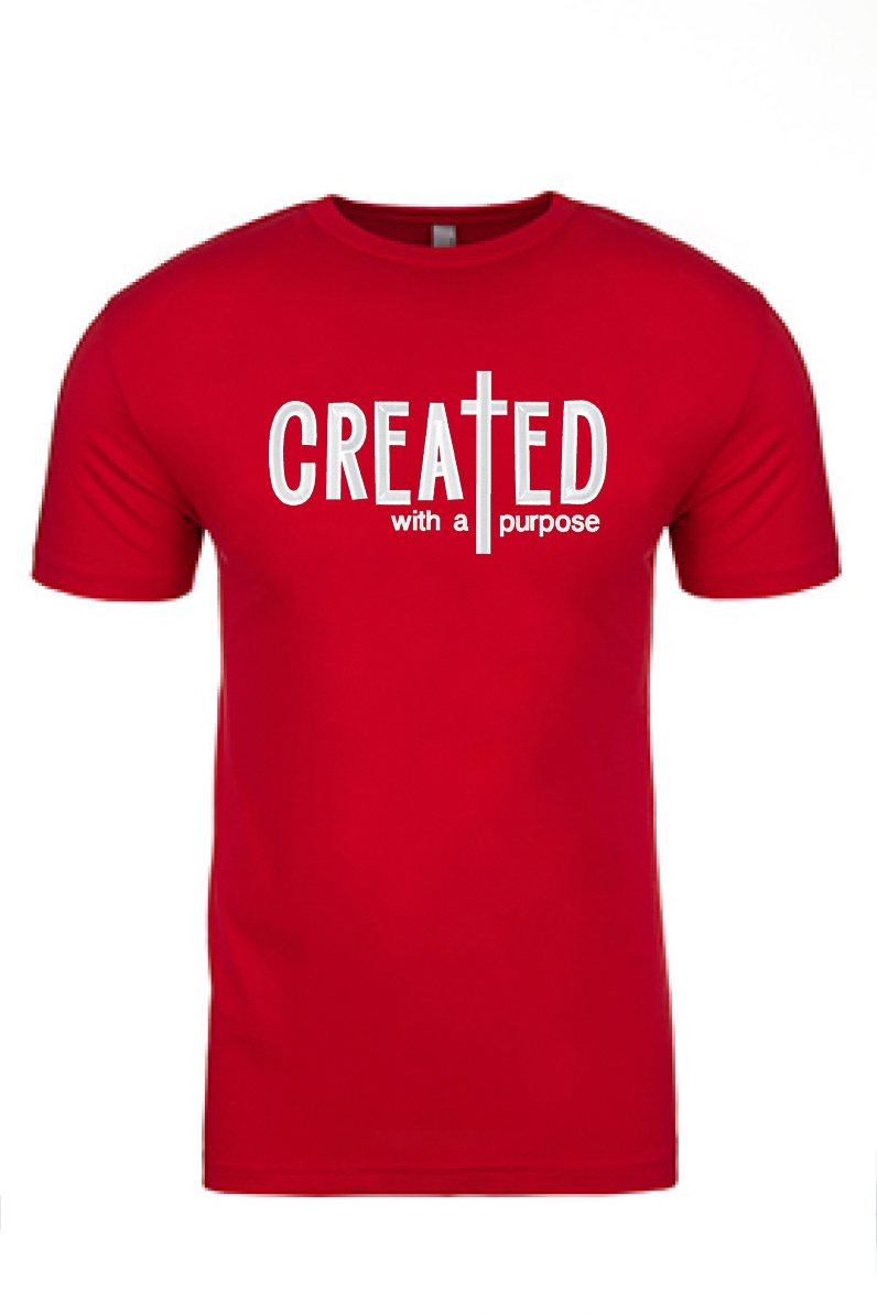 "Created with a Purpose" Printed Tshirt - GOdCREATEd