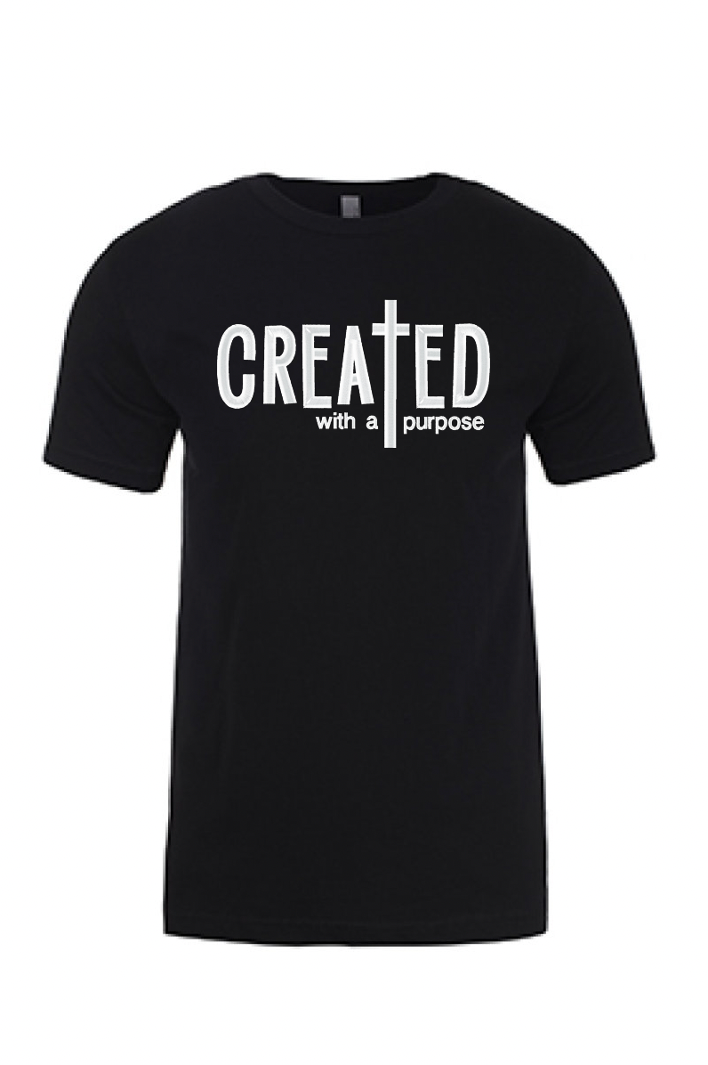 "Created with a Purpose" Printed Tshirt - GOdCREATEd