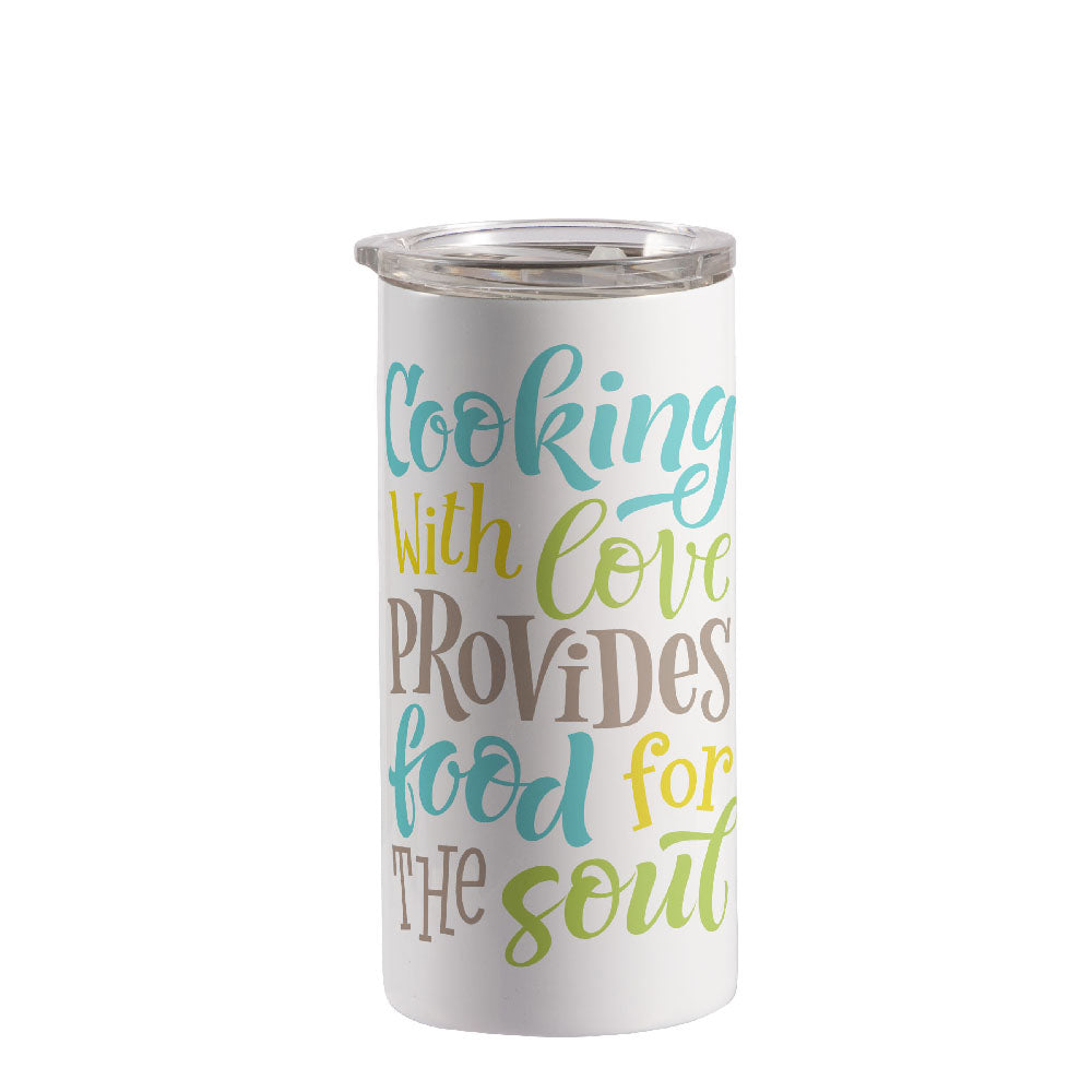 Stainless Steel Straight Tumbler 2-in-1 12oz - Parkerbuilt HQ