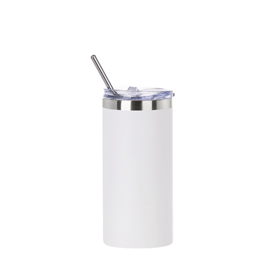 Stainless Steel Tumbler with Straw & Lid 16 oz - Parkerbuilt HQ