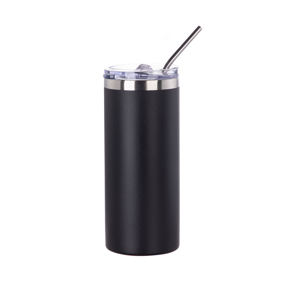 Stainless Steel Tumbler with Straw & Lid 16 oz - Parkerbuilt HQ