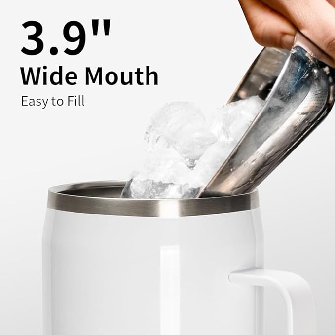 Sublimation Mugs Tumblers Blanks with Handle Lid and Straw - 30 oz - Parkerbuilt HQ