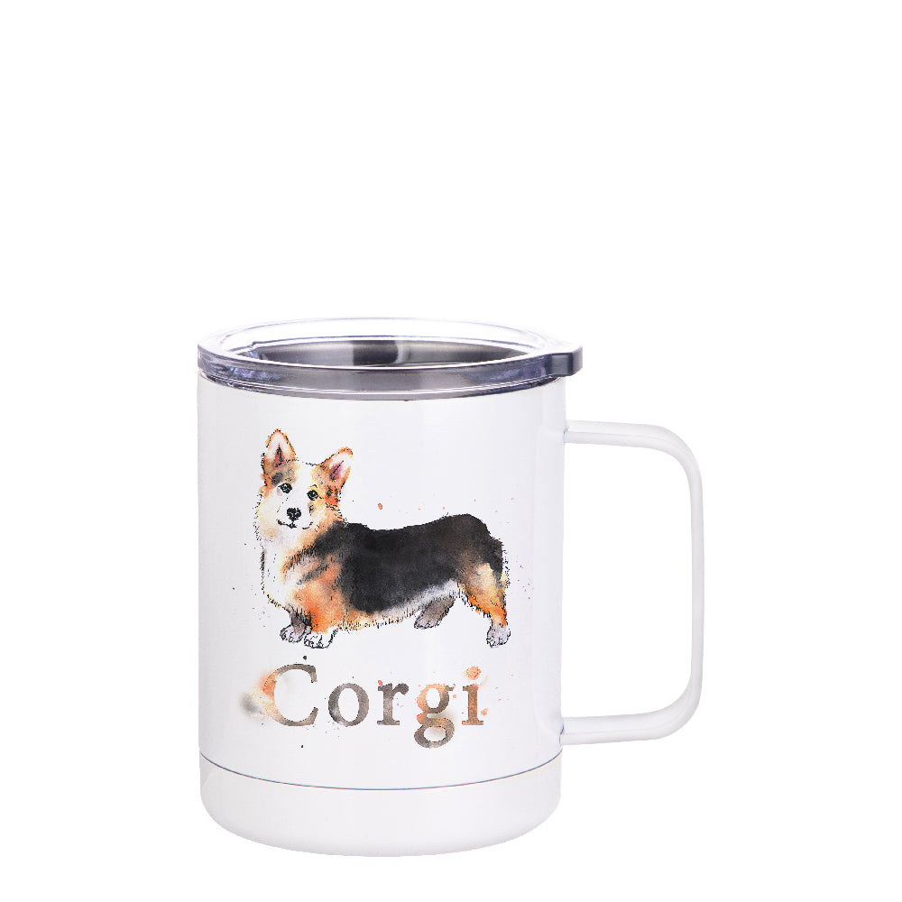 Sublimation Stainless Steel Coffee Mug with Handle and Lid - 10 oz - Parkerbuilt HQ