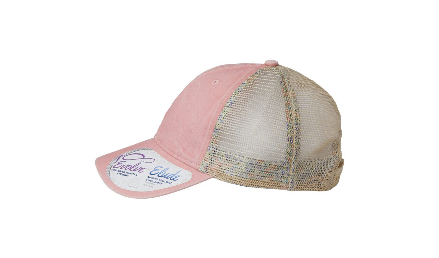 Tess Women's Washed Mesh-Back Cap