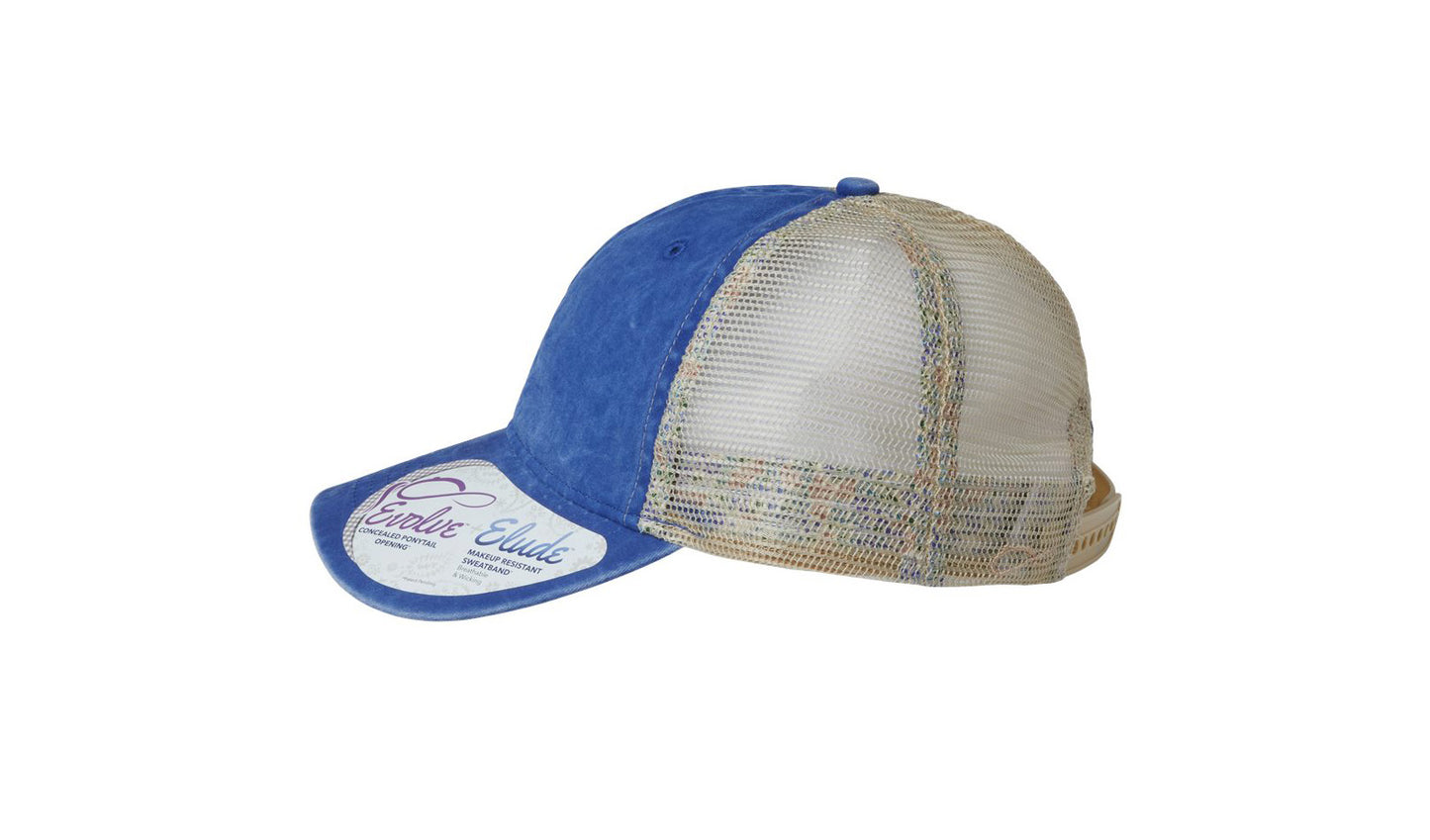 Tess Women's Washed Mesh-Back Cap