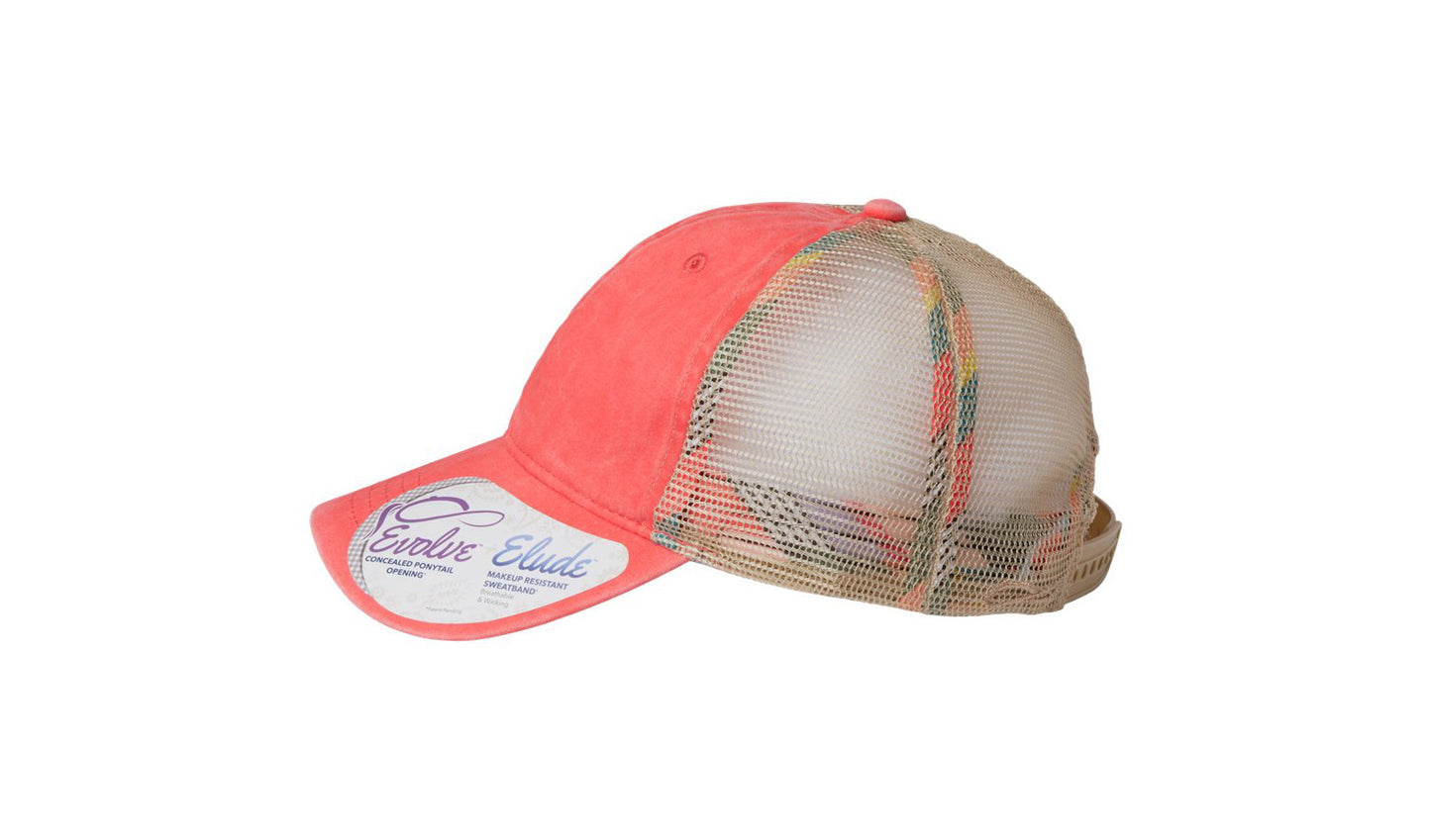 Tess Women's Washed Mesh-Back Cap