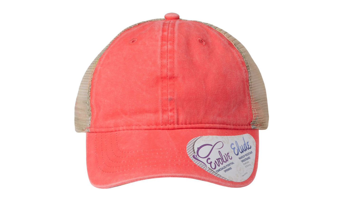 Tess Women's Washed Mesh-Back Cap