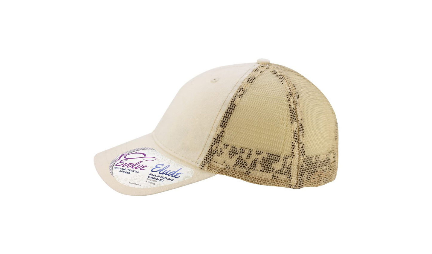 Tess Women's Washed Mesh-Back Cap