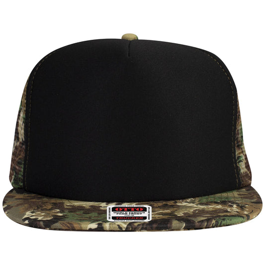 OTTO CAP "OTTO SNAP" 5 Panel High Crown Mesh Back Trucker Hat