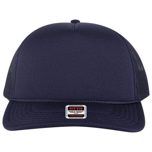 OTTO CAP 5 Panel High Crown Mesh Back Trucker Hat - 3932