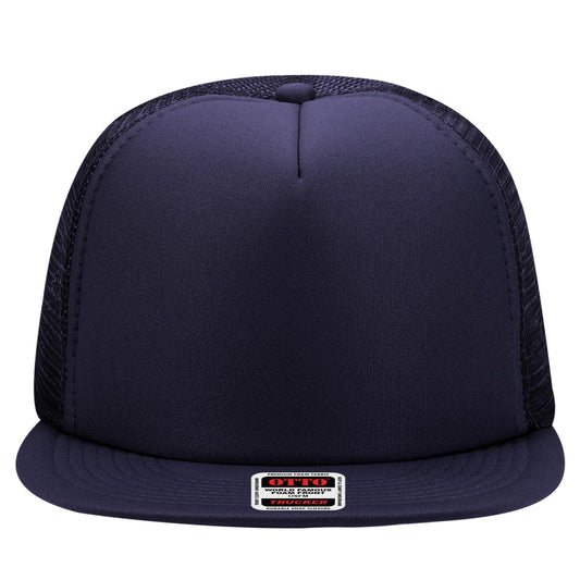 OTTO CAP "OTTO SNAP" 5 Panel High Crown Mesh Back Trucker Hat