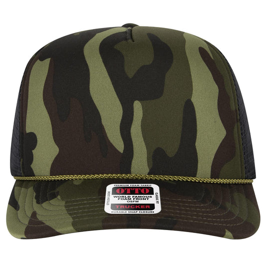 OTTO CAP "OTTO COMFY FIT" 5 Panel High Crown Mesh Back Trucker Hat