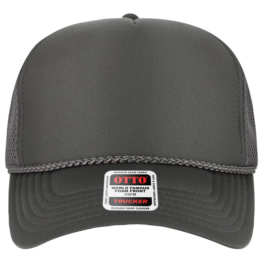 OTTO CAP 5 Panel High Crown Mesh Back Trucker Hat