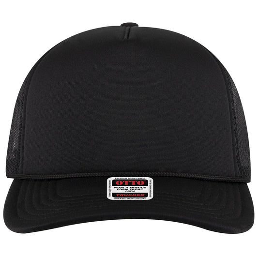 OTTO CAP 5 Panel High Crown Mesh Back Trucker Hat - 3931