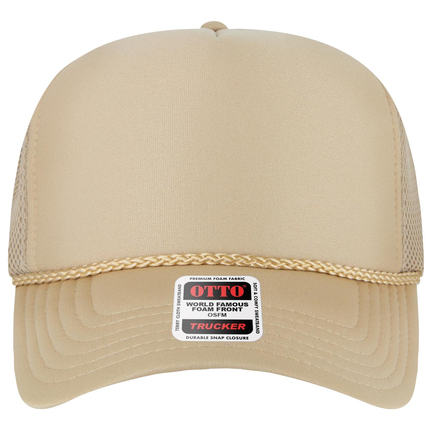 OTTO CAP 5 Panel High Crown Mesh Back Trucker Hat