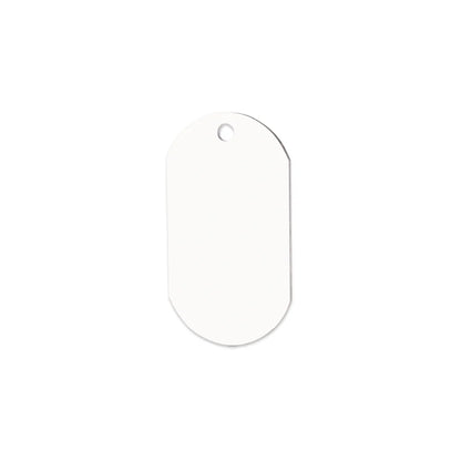 1.15" x 2" Double Sided Sublimation Aluminum ID Tag