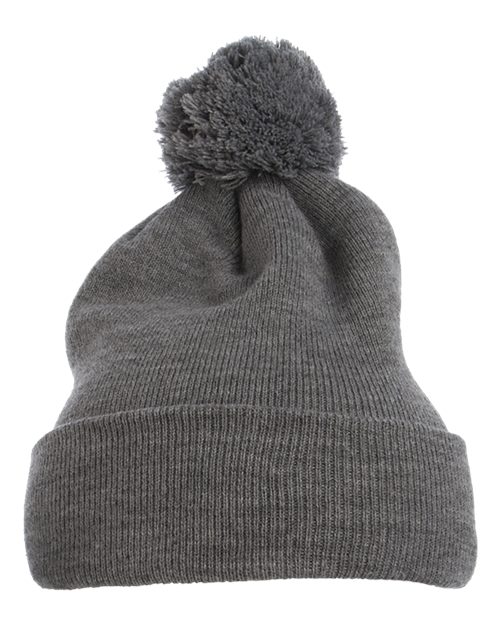 Flexfit Cuff Knit Beanie w Pom - Parkerbuilt HQ