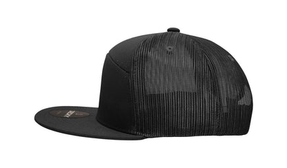 Decky 7 Panel High Profile Structured Cotton Blend Trucker