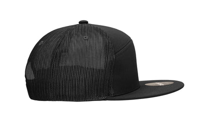 Decky 7 Panel High Profile Structured Cotton Blend Trucker